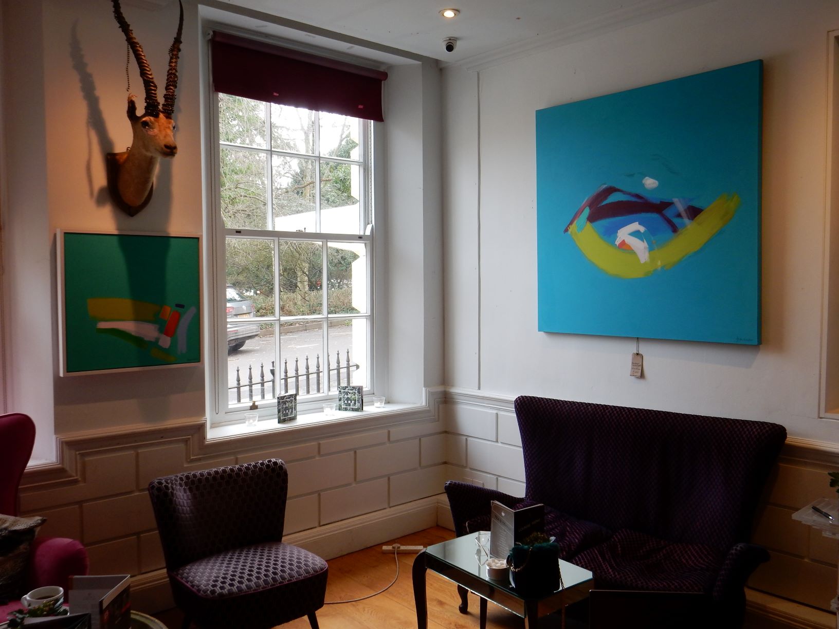 Angie Kenber is exhibiting at the Square Club, Bristol.